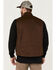 Image #4 - Brothers and Sons Men's Solid Baby Twill CC Zip-Front Vest, Brown, hi-res