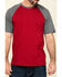 Image #4 - Hawx Men's Red Midland Short Sleeve Baseball Work T-Shirt, Red, hi-res