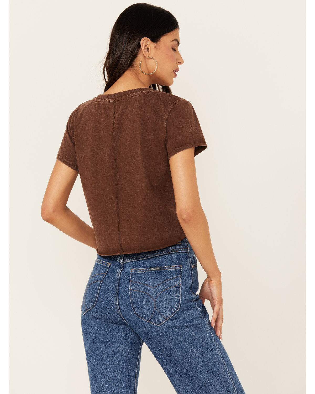 Image #4 - Shyanne Women's Chase Whiskey Not Cowboys Short Sleeve Graphic Tee, Dark Brown, hi-res