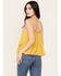 Image #4 - Trixxi Women's Swiss Dot Tank, Mustard, hi-res