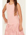 Image #3 - Shyanne Girls' Faux Suede Fringe Dress, Pink, hi-res