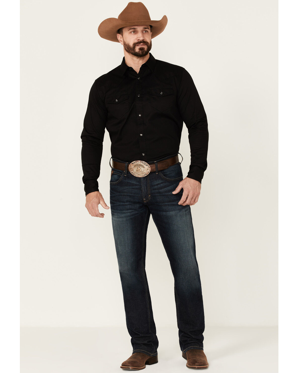 Product Name:  Cody James Men's Solid Treadstone Long Sleeve Pearl Snap Western Shirt - Tall