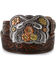 Image #1 - Justin Women's Bandit Queen Leather Belt, Brown, hi-res