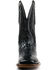 Image #4 - El Dorado Men's Exotic Scallop American Alligator Western Boot - Broad Square Toe, Black, hi-res