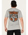 Image #1 - Troll Co Men's Shield Short Sleeve Graphic T-Shirt, Grey, hi-res