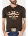 Image #3 - Kimes Ranch Men's Circular Serape Logo Short Sleeve Graphic T-Shirt, Dark Brown, hi-res