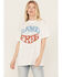 Image #1 - Girl Dangerous Women's Land of the Free Boyfriend Graphic Tee, White, hi-res