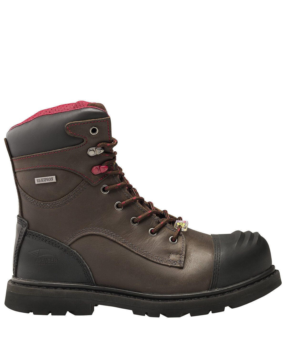 Image #2 - Avenger Men's Hammer Waterproof Work Boots - Composite Toe, Brown, hi-res