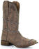 Image #1 - Corral Men's Barbed Wire Western Boots - Broad Square Toe, Brown, hi-res