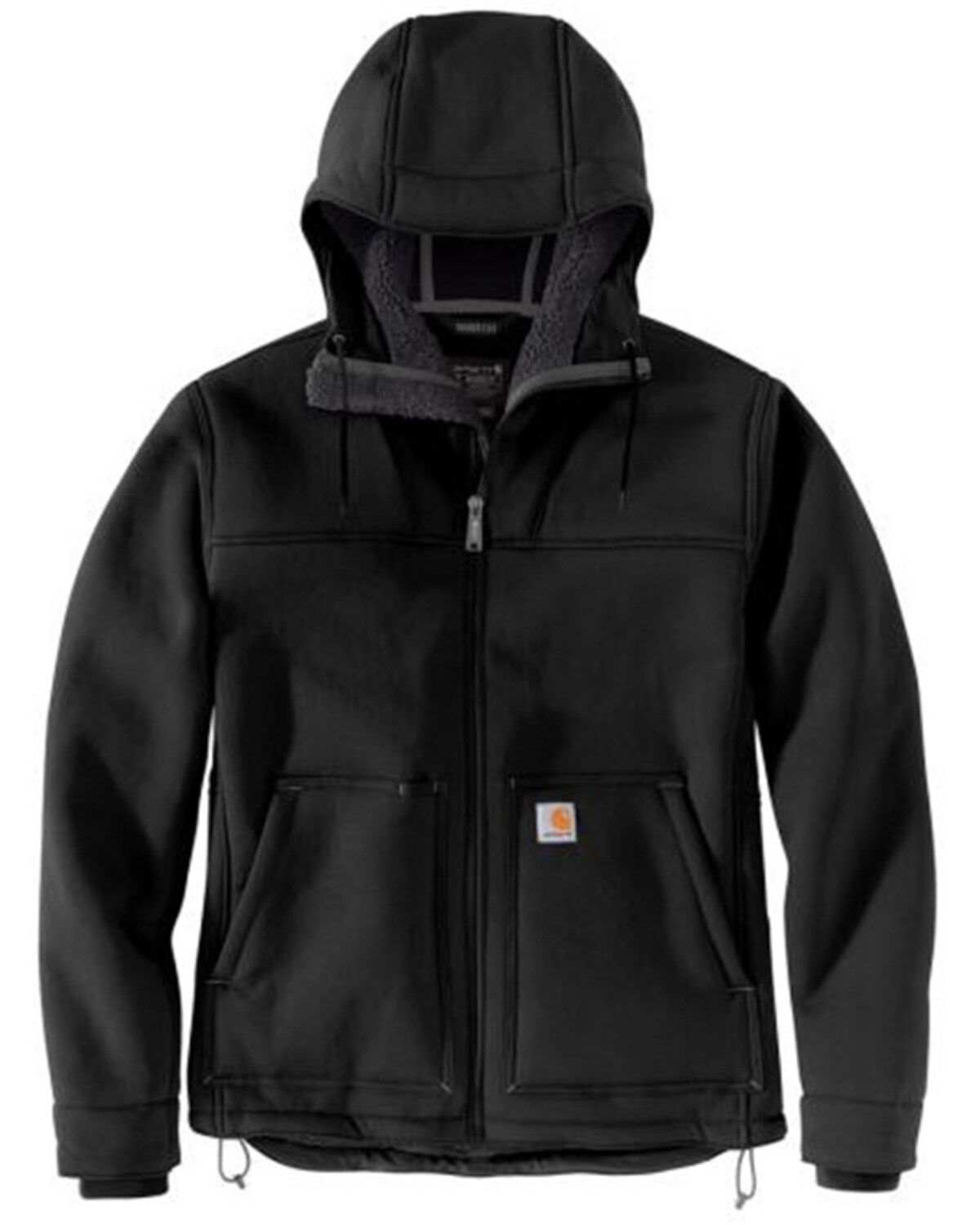 Image #1 - Carhartt Men's Rugged Flex&reg; Super Dux Relaxed Fit Sherpa-Lined Work Active Jacket, Black, hi-res