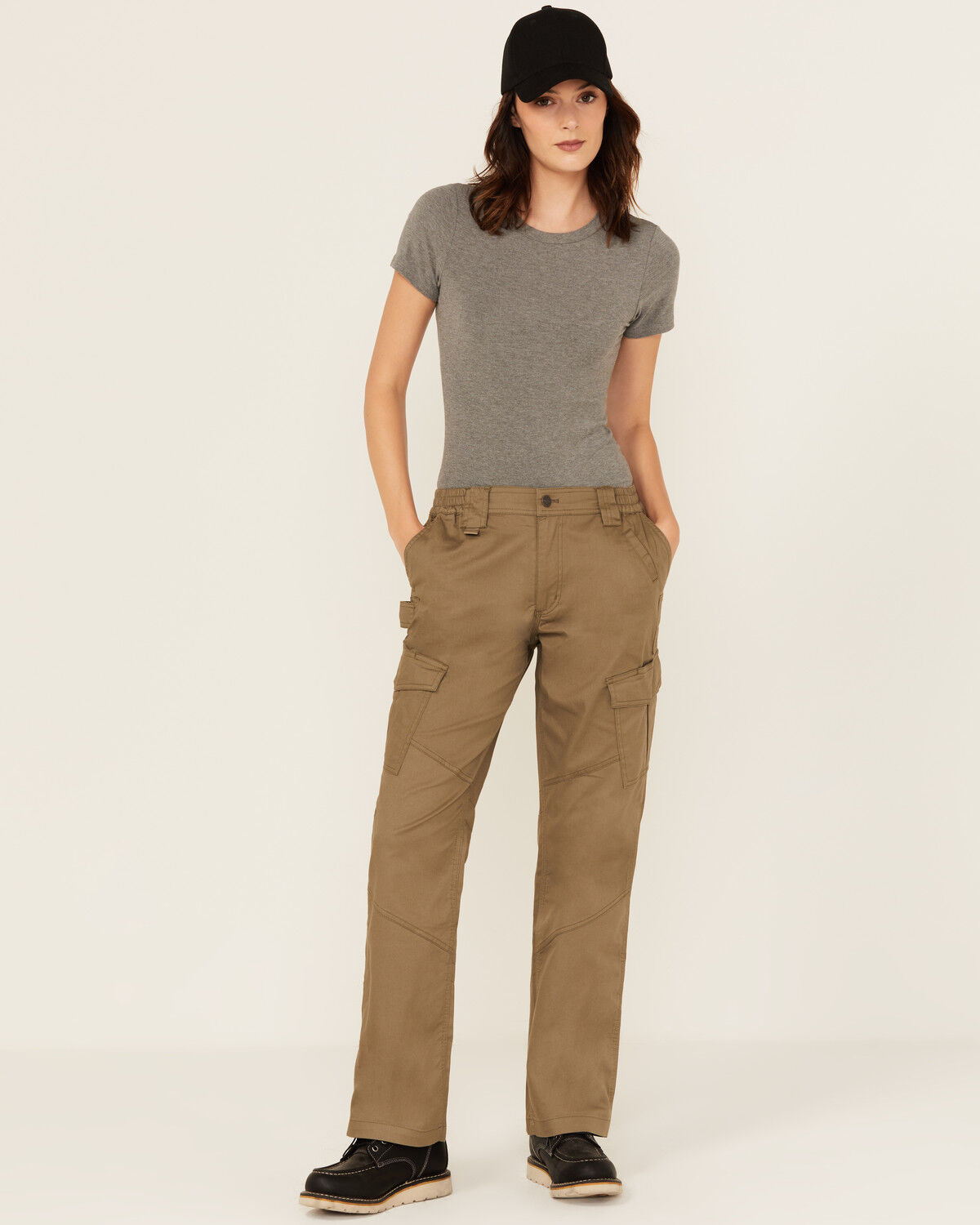 Image #1 - Lucky Brand Workwear Women's Twill Cargo Pants, Green, hi-res