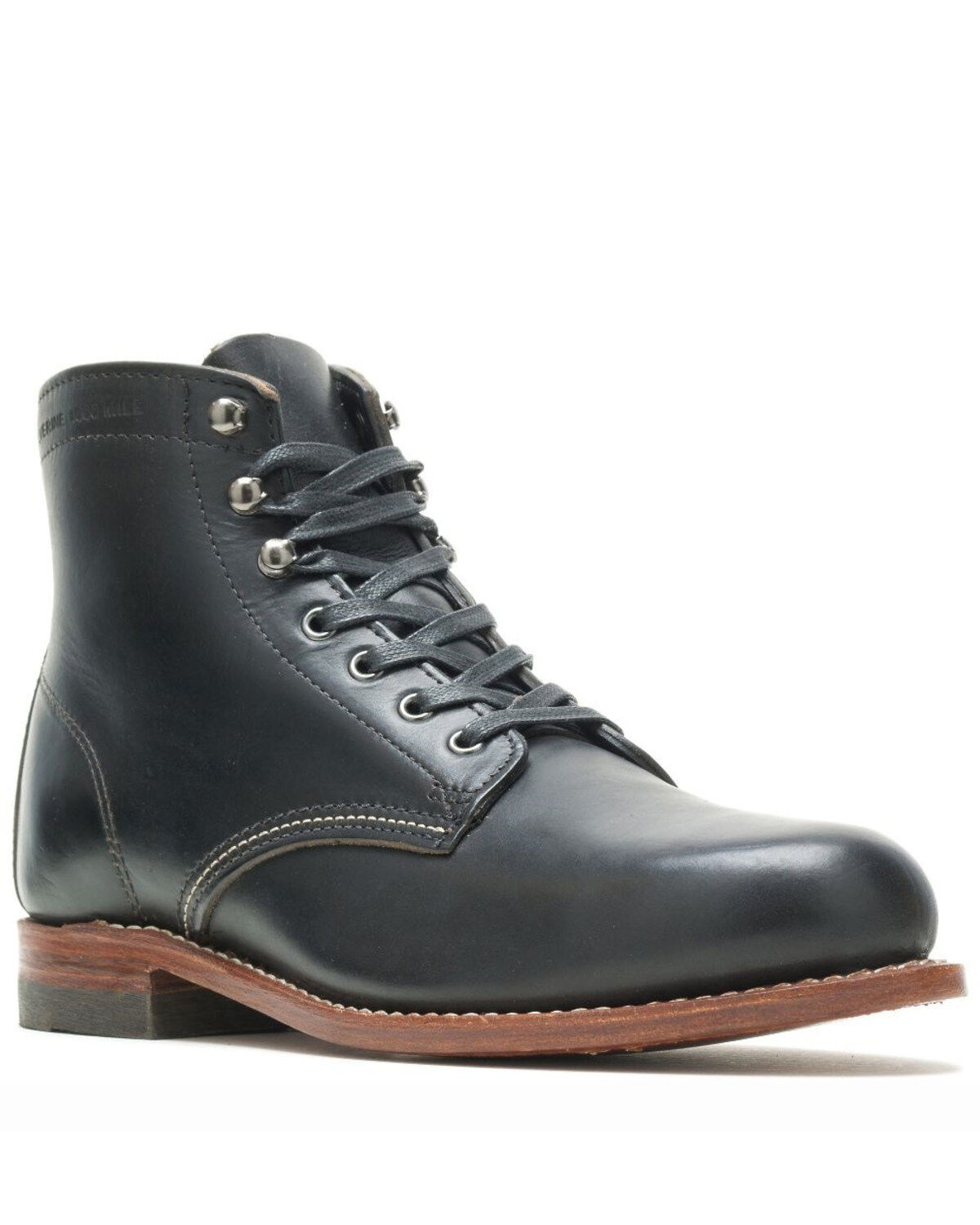Wolverine Men's 1000 Mile Lace-Up Boots - Round Toe, Black, hi-res