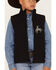 Image #3 - Cody James Toddler Boys' Embroidered Zip Front Softshell Vest, Black, hi-res