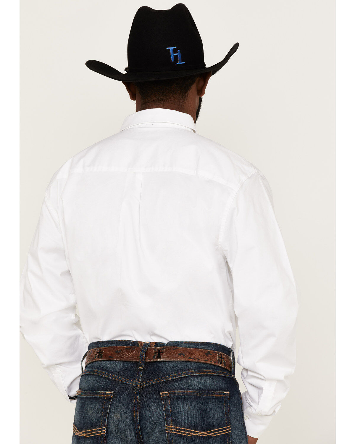 Image #4 - RANK 45&reg; Men's Basic Twill Long Sleeve Button-Down Western Shirt - Tall, , hi-res
