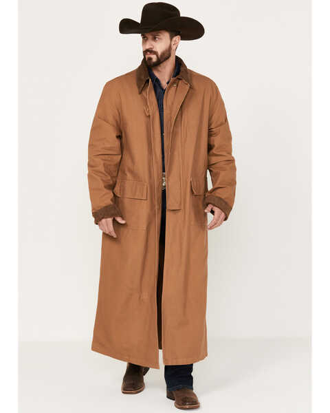 Image #1 - Scully Men's Authentic Canvas Duster, Brown, hi-res