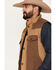 Image #2 - Blue Ranchwear Men's Waxed Canvas Vest, Beige/khaki, hi-res