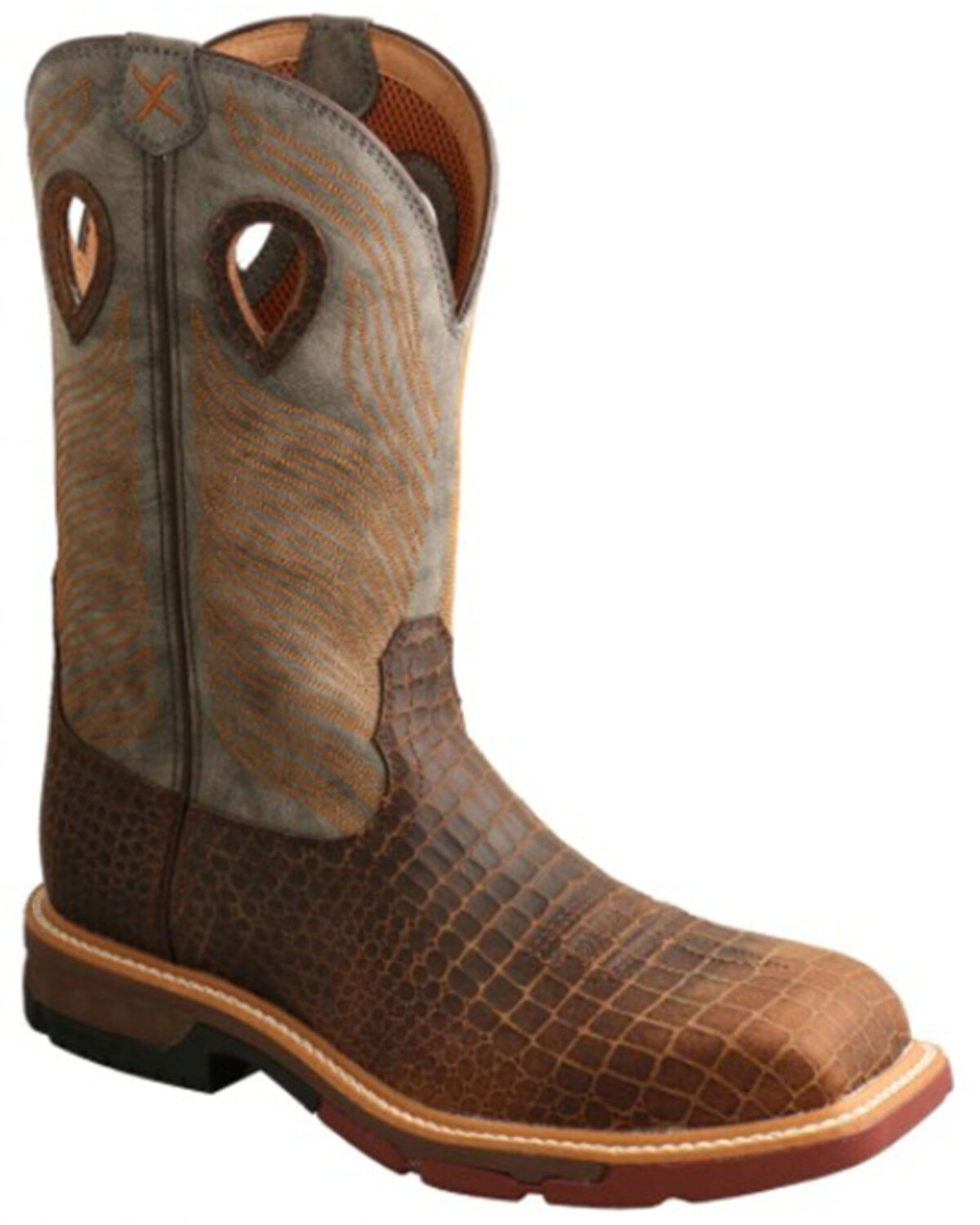 Twisted X Men's Camian Print Work Boots - Nano Composite Toe, Tan, hi-res