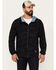 Image #1 - Howitzer Men's Camo Combatant Hooded Track Jacket, Black, hi-res