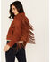 Image #4 - Idyllwind Women's Wynbrook Fringe Suede Jacket , Caramel, hi-res