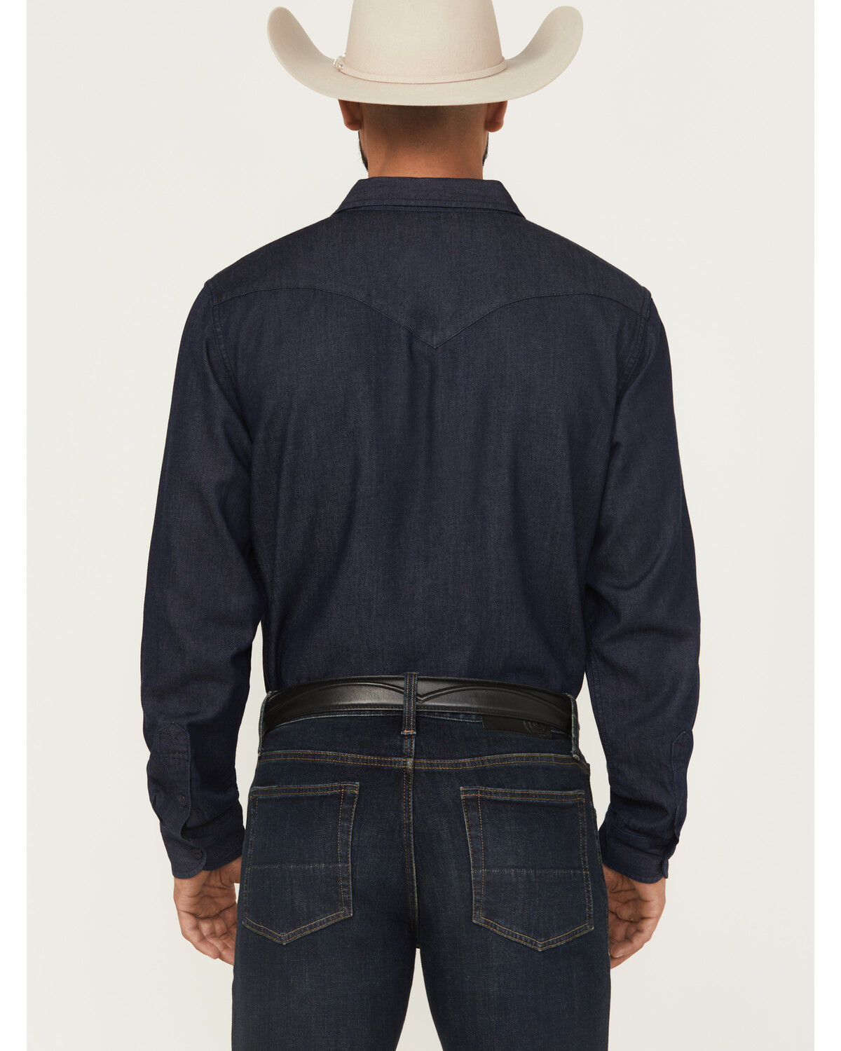 Image #4 - Cody James Black 1978&reg; Men's Mamba Dark Wash Denim Long Sleeve Button-Down Western Shirt, Dark Wash, hi-res