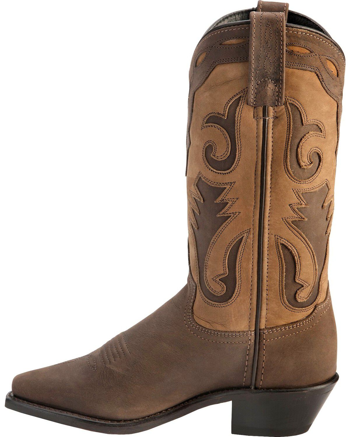 Image #3 - Sage Boots by Abilene Women's 2-Tone Cutout Western Boots, Distressed, hi-res
