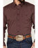 Image #3 - Resistol Men's Rocco Striped Print Long Sleeve Button Down Western Shirt, Black/red, hi-res