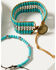 Image #2 - Shyanne Women's Beaded Pull Tie Bracelet Set - 2 Piece , Turquoise, hi-res