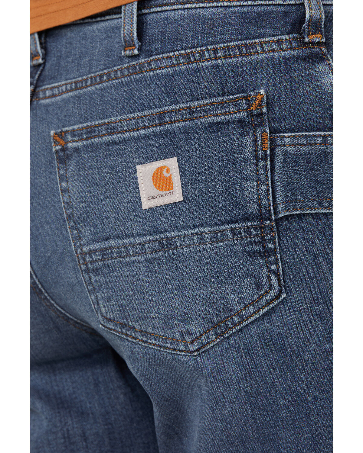 Image #4 - Carhartt Women's Rugged Flex&reg; Relaxed Straight Stretch Denim Jeans, Dark Blue, hi-res
