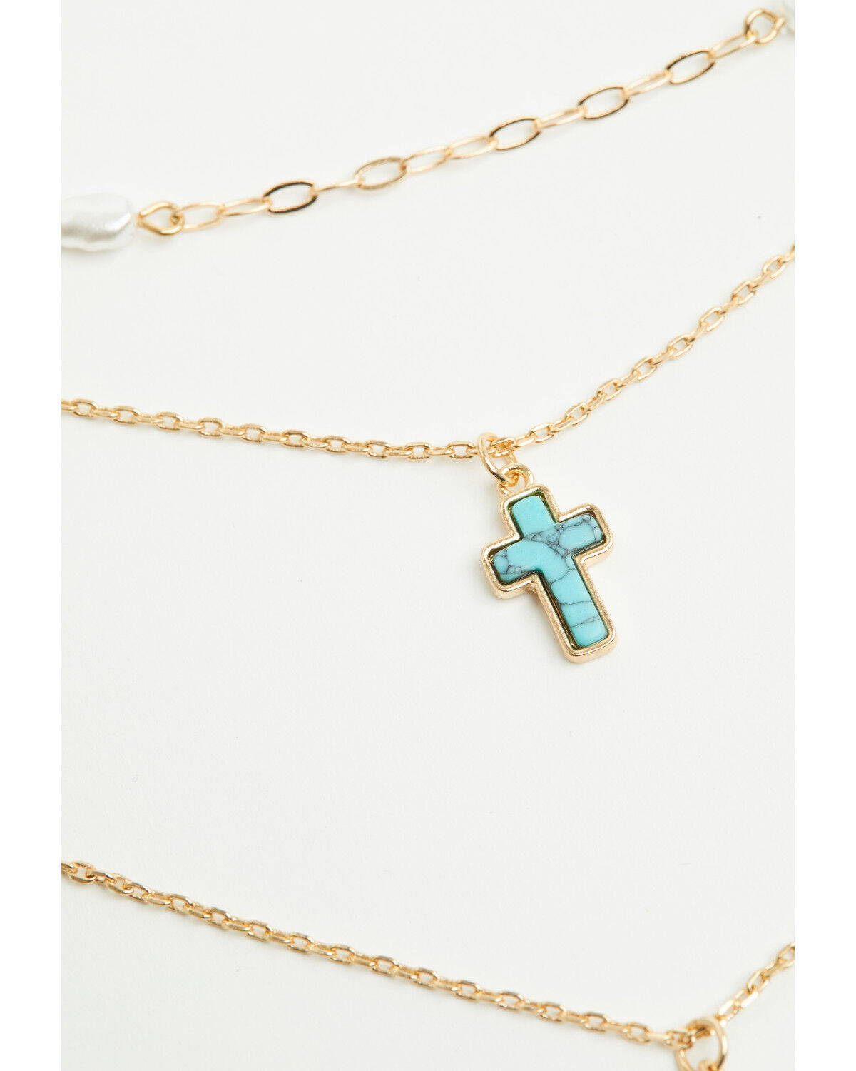 Image #2 - Shyanne Women's Lariat Layered Necklace, Gold, hi-res