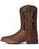 Image #2 - Ariat Men's Distressed Dash VentTEK Ultra Bantamweight Performance Western Boots - Broad Square Toe, Brown, hi-res