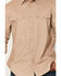 Image #3 - Hawx Men's Solid Long Sleeve Button-Down Work Shirt - Tall, Khaki, hi-res