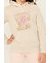 Image #3 - Shyanne Girls' Birch Fringe Graphic Fleece Hoodie, Beige, hi-res