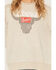 Image #3 - Coors Women's Rhinestone Steer Head Crew Neck Sweatshirt, Tan, hi-res