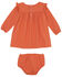 Image #2 - Wrangler Infant Girls' Print Long Sleeve Dress And Diaper Cover - 2 Piece, Coral, hi-res