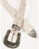 Image #2 - Shyanne Women's Buckle Floral Embossed Western Belt, Off White, hi-res