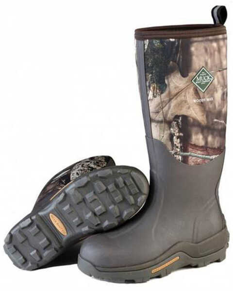 Image #1 - Muck Boots Men's Woody Max Rubber Boots - Round Toe, Camouflage, hi-res