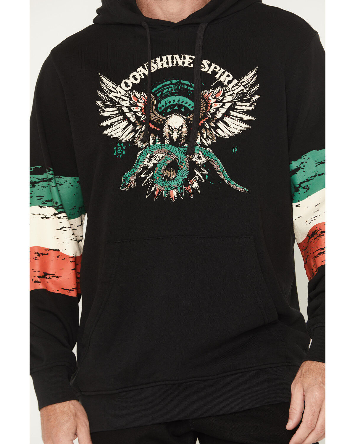 Image #3 - Moonshine Spirit&reg; Men's Marinos Mexico Hooded Sweatshirt, Black, hi-res