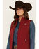 Image #2 - Ariat Women's Team Softshell Vest, Dark Red, hi-res