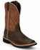 Image #1 - Justin Men's Electrician Western Work Boots - Soft Toe, Chestnut, hi-res