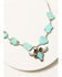 Image #1 - Shyanne Women's Cactus Rose Turquoise Stone Longhorn Pendant Necklace, Multi, hi-res