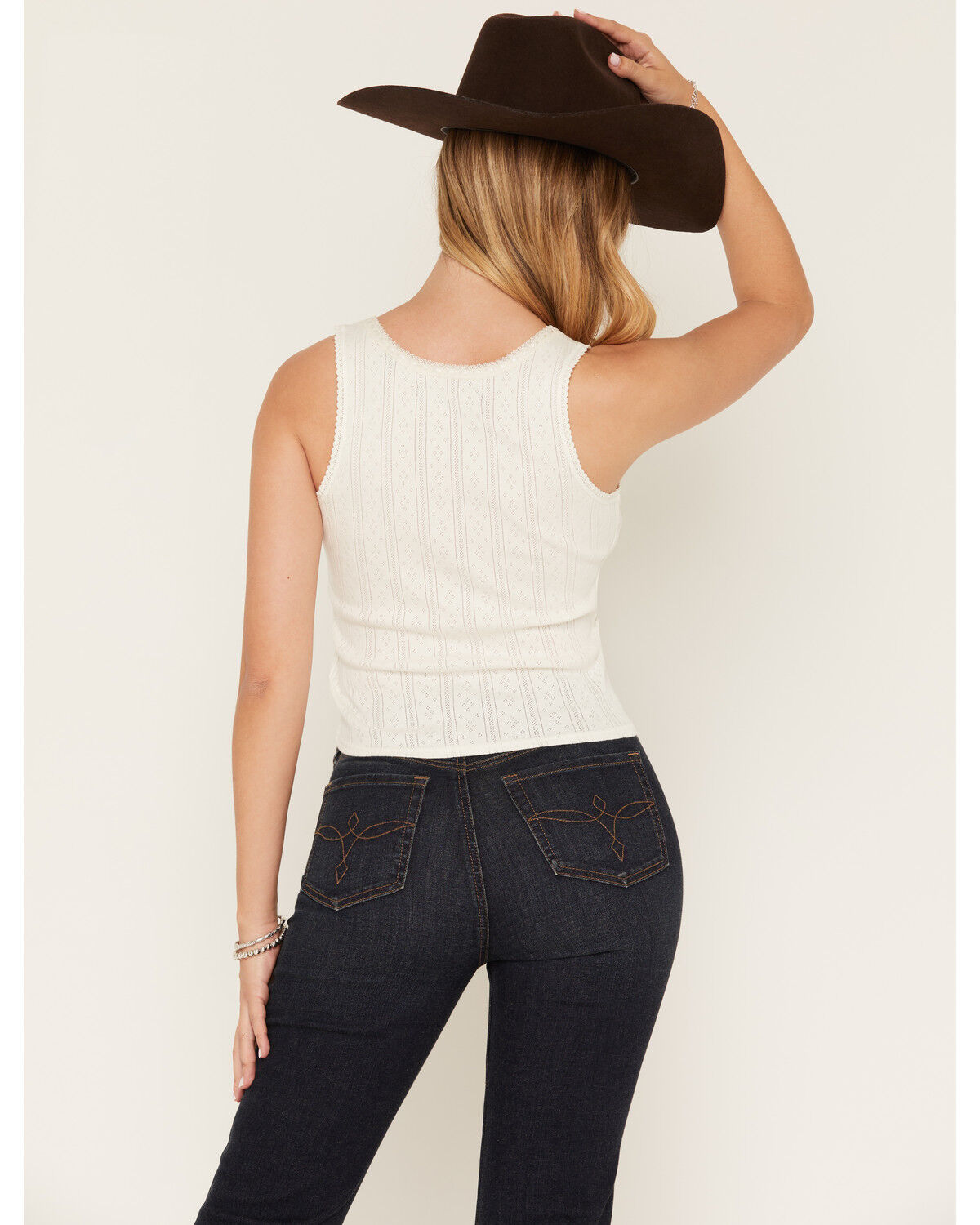 Image #4 - Shyanne Women's Cruz Tank, Cream, hi-res