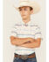 Image #2 - Ariat Boys' Sandshell Southwestern Striped Short Sleeve Button-Down Western Shirt , Sand, hi-res