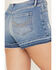 Image #4 - Idyllwind Women's Owsley Light Wash Gypsy High Rise Denim Shorts , Light Medium Wash, hi-res