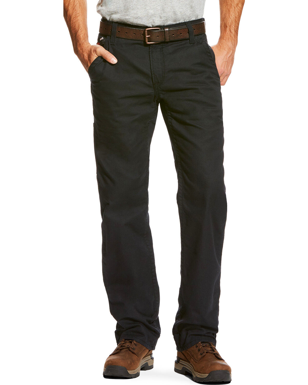 Image #2 - Ariat Men's FR M4 Workhorse Work Pants - Big, Black, hi-res