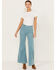Image #1 - Rolla's Women's Boot Barn Exclusive Eastcoast Corduroy Flare Jeans, Teal, hi-res