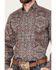 Image #3 - Stetson Men's Paisley Print Long Sleeve Button Down Western Shirt, Grey, hi-res