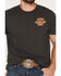 Image #4 - Seager Men's Raised Right Short Sleeve Graphic T-Shirt, Charcoal, hi-res
