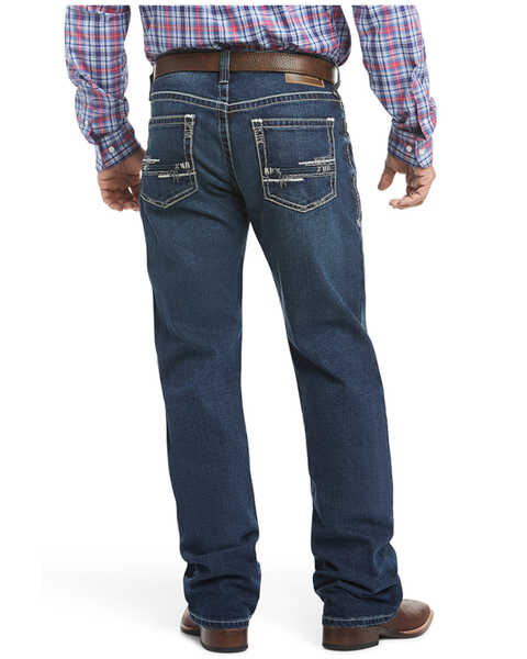 Image #2 - Ariat Men's M4 Adkins Turnout Boot Cut Jeans, Blue, hi-res