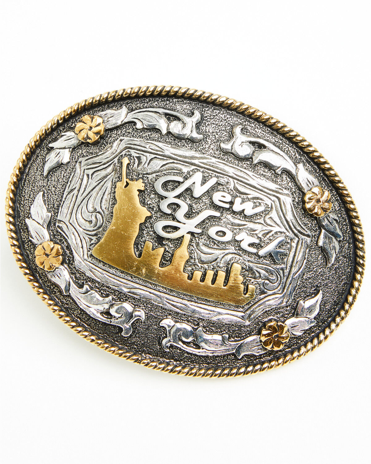 Cody James New York Regional Belt Buckle, Silver, hi-res