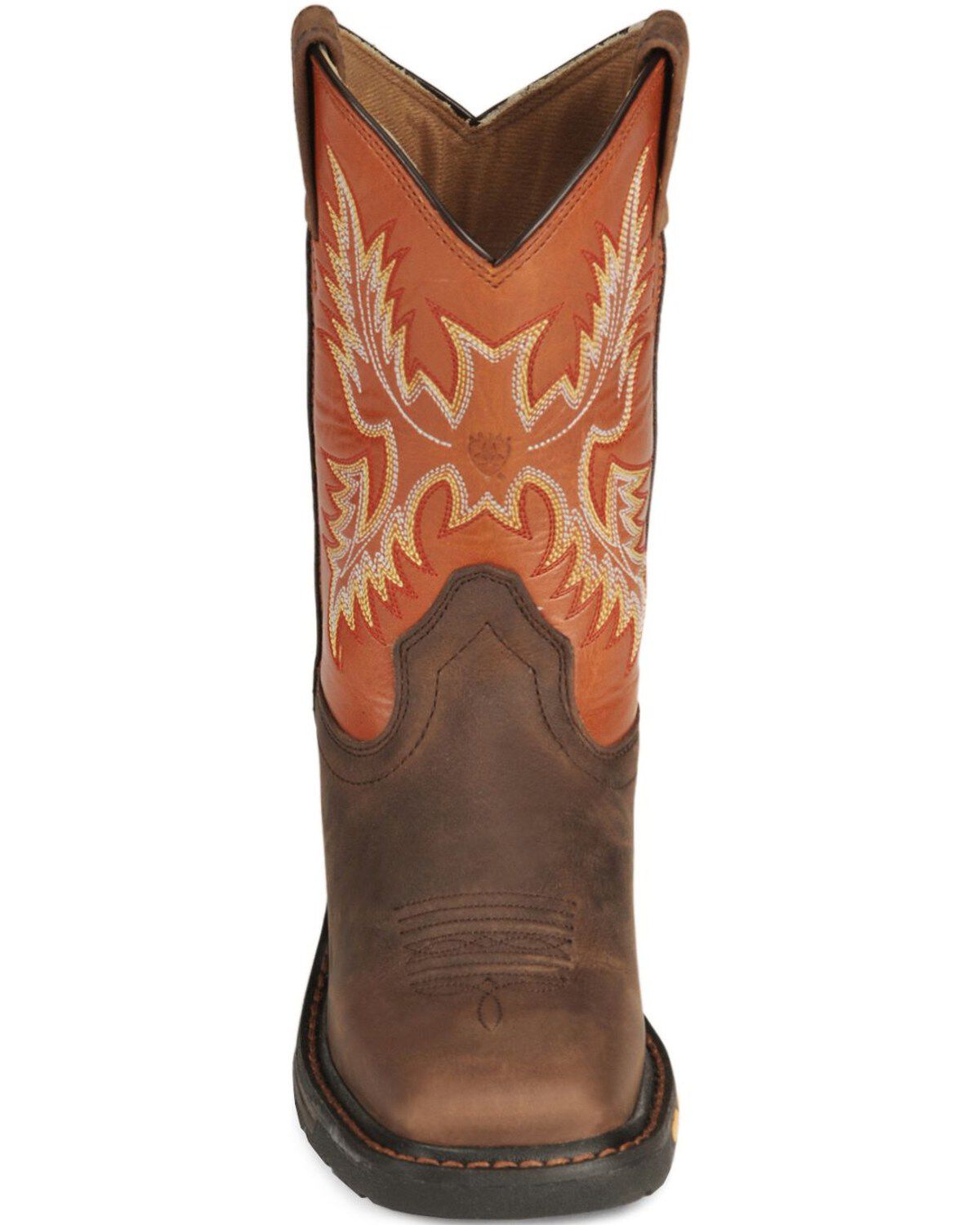 Image #4 - Ariat Boys' Earth WorkHog&reg; Western Boots - Broad Square Toe, Earth, hi-res